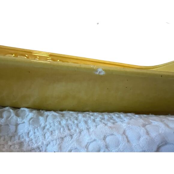 Vintage Ceramic Cheese & Cracker Serving Dish Tray Los Angeles Potteries MCM - Picture 6 of 16